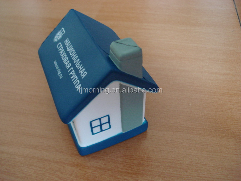 Custom House Shape Stress Ball Anti Stress Reliever Toy