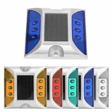 Manufacturer High Brightness Ip68 Flashing Traffic Road Marker Light Reflective Aluminum Led Cat Eye Solar Powered Road Studs