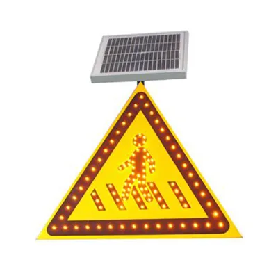 LED Aluminum Custom Safety signage Slow down sign Solar Pedestrian Crossing Sign,