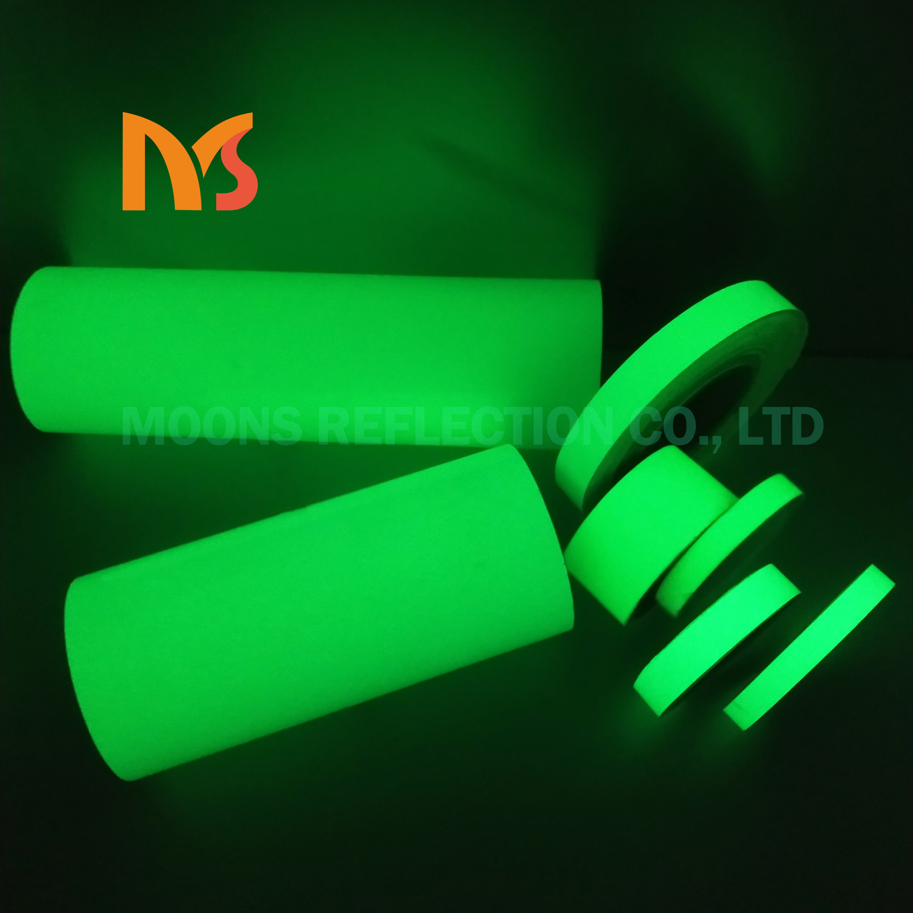 Luminous Film Photoluminescent Self Adhesive Vinyl Glow in the dark Vinyl Film luminous reflective tape