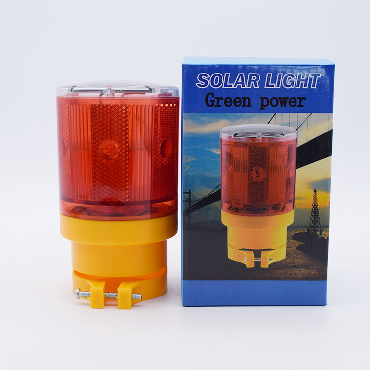 LED Solar Strobe Warning Light Flashing Construction Safety Road Traffic Automatic warning light