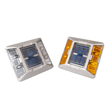 Manufacturer High Brightness Ip68 Flashing Traffic Road Marker Light Reflective Aluminum Led Cat Eye Solar Powered Road Studs