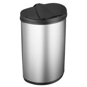 Sensor waste bin 47L Hot selling slide open touchless trash bin smart stainless steel can