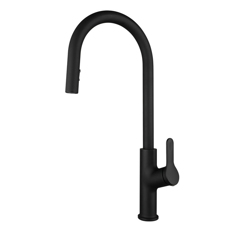 High Quality Hot Selling Fashionable Commercial Restaurant Flexible Sink Kitchen Faucet With Pull Down Spray Head