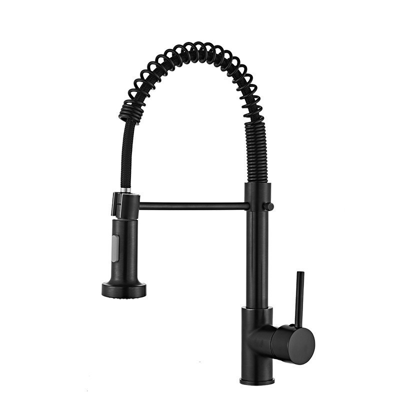 Black kitchen faucet soap dispenser kitchen faucets pull 360 rotatable -3 function kitchen faucet spray he