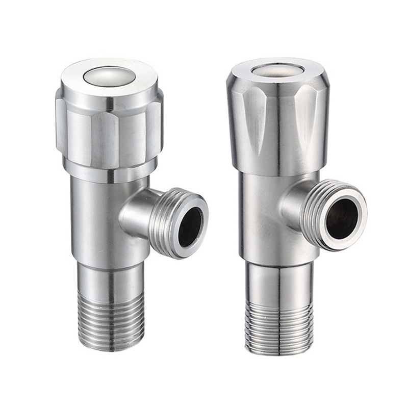 304 Stainless Steel Core Hot And Cold Water Inlet Figure-Eight Valve Toilet Water Heater Angle Valve Water Stop Valve