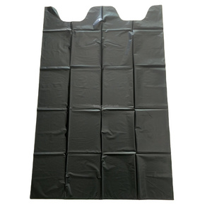 42 gallon 3 mil, 4 mil thick Heavy duty black color contractor bag for plastic contractor PE trash bag construction grade