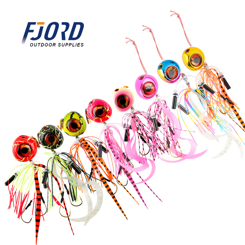 FJORD 40g 60g 80g 100g 120g 150G Jigging Lures Attractive Jig Head Lead Metal With 3D Eyes