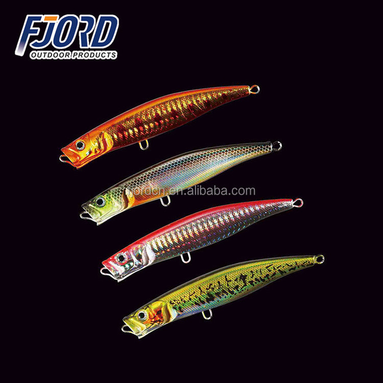 FJORD 110mm 18g fishing lure OEM surface popper lures wth laser paper