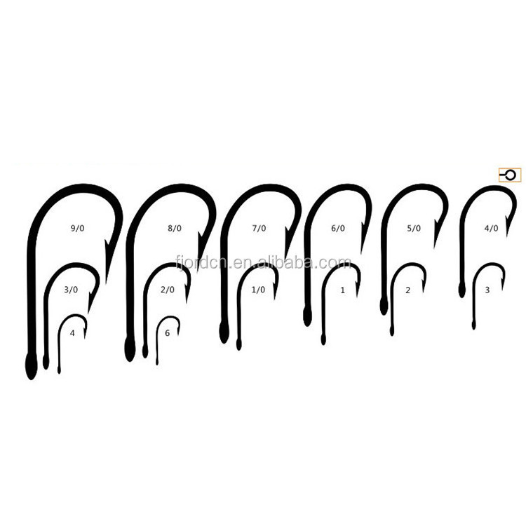 FJORD High carbon steel nickle coated TARPON connect fishing hooks