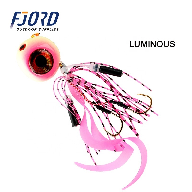 FJORD 40g 60g 80g 100g 120g 150G Jigging Lures Attractive Jig Head Lead Metal With 3D Eyes