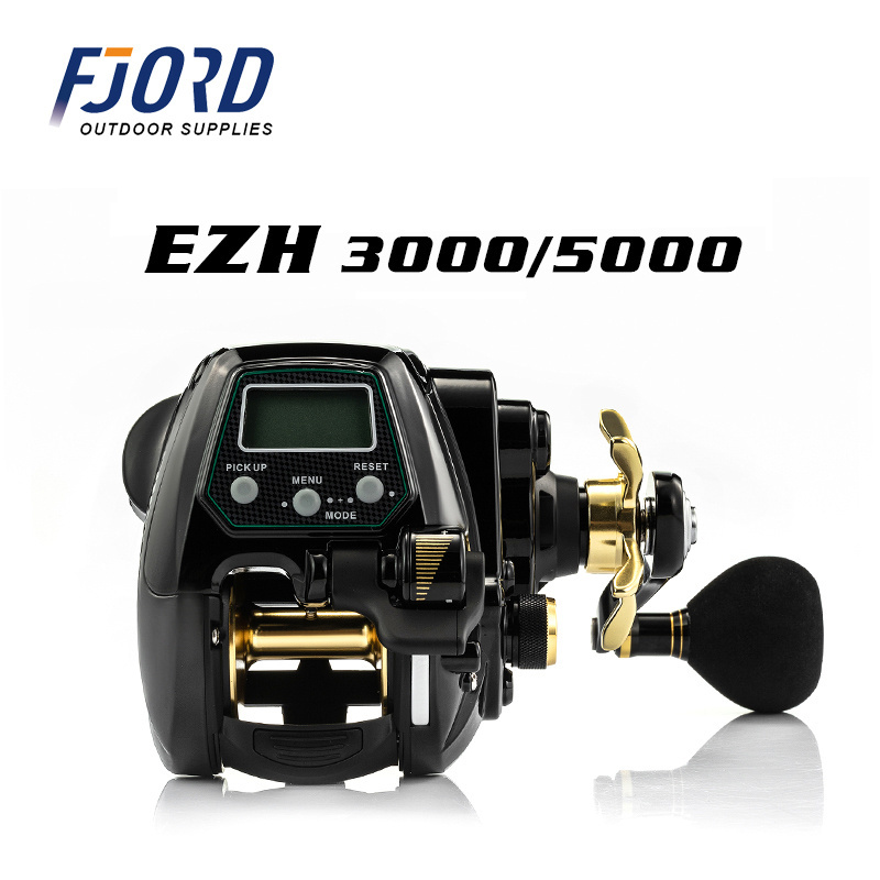 FJORD High Quality 3000/5000 Deep Sea Big Game Baitcasting  Electric Fishing Reel