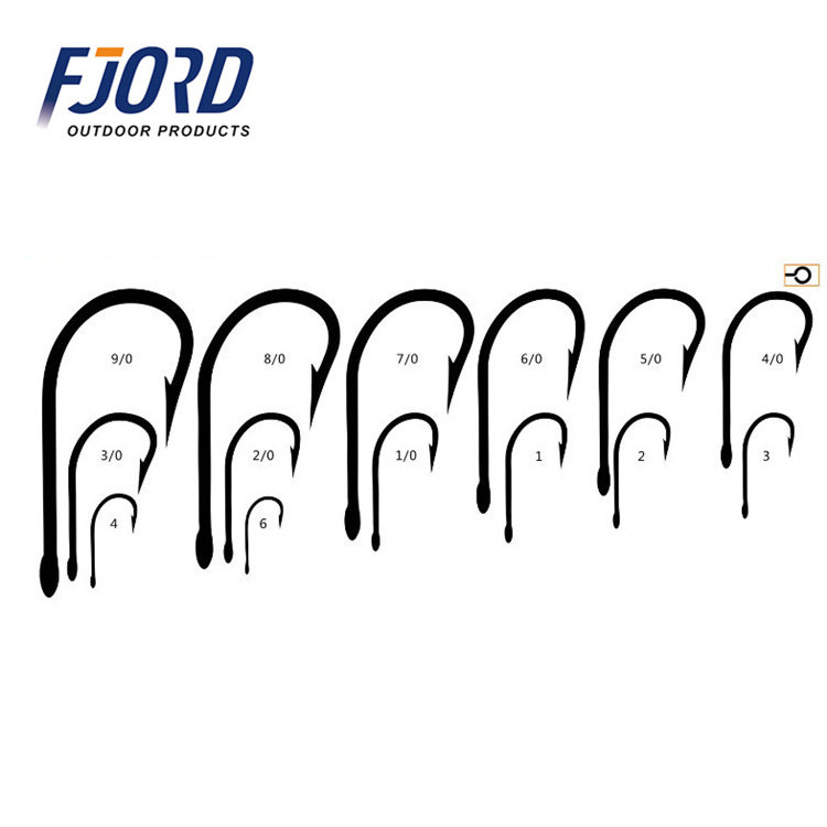 FJORD High carbon steel nickle coated TARPON connect fishing hooks