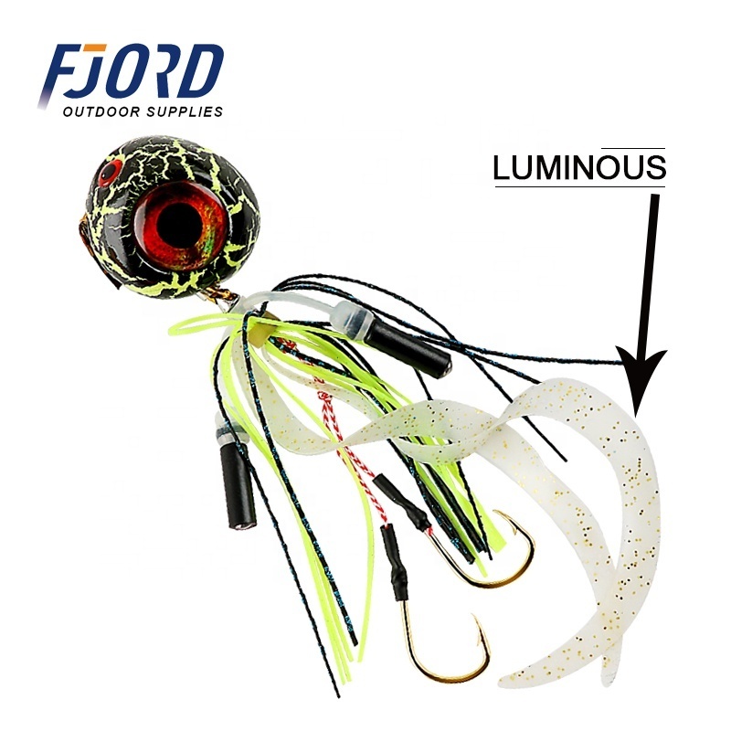 FJORD 40g 60g 80g 100g 120g 150G Jigging Lures Attractive Jig Head Lead Metal With 3D Eyes