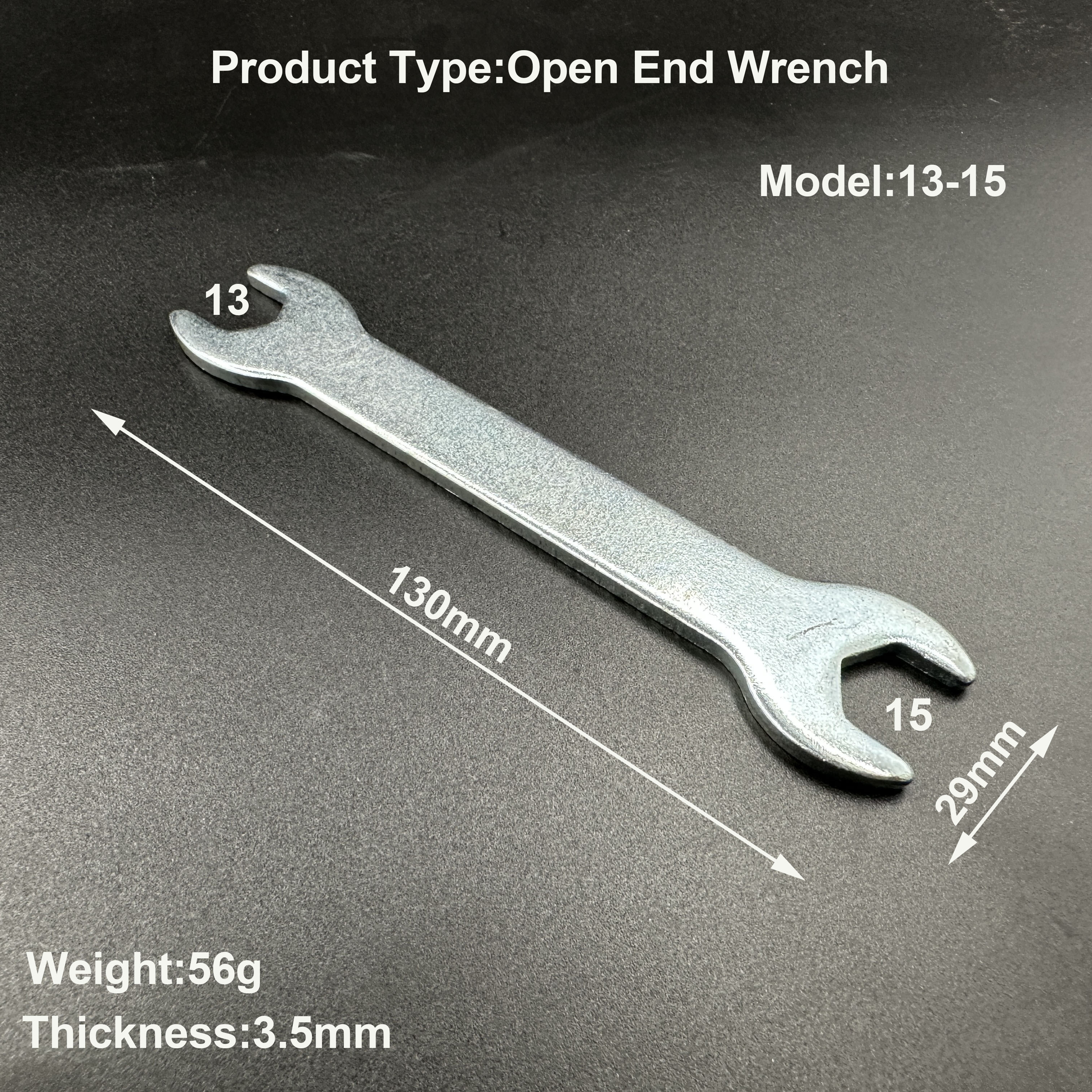 Zinc plated Mini Stamped Hex Single Open End Wrench Spanner zinc plated hex Allen Key Wrench