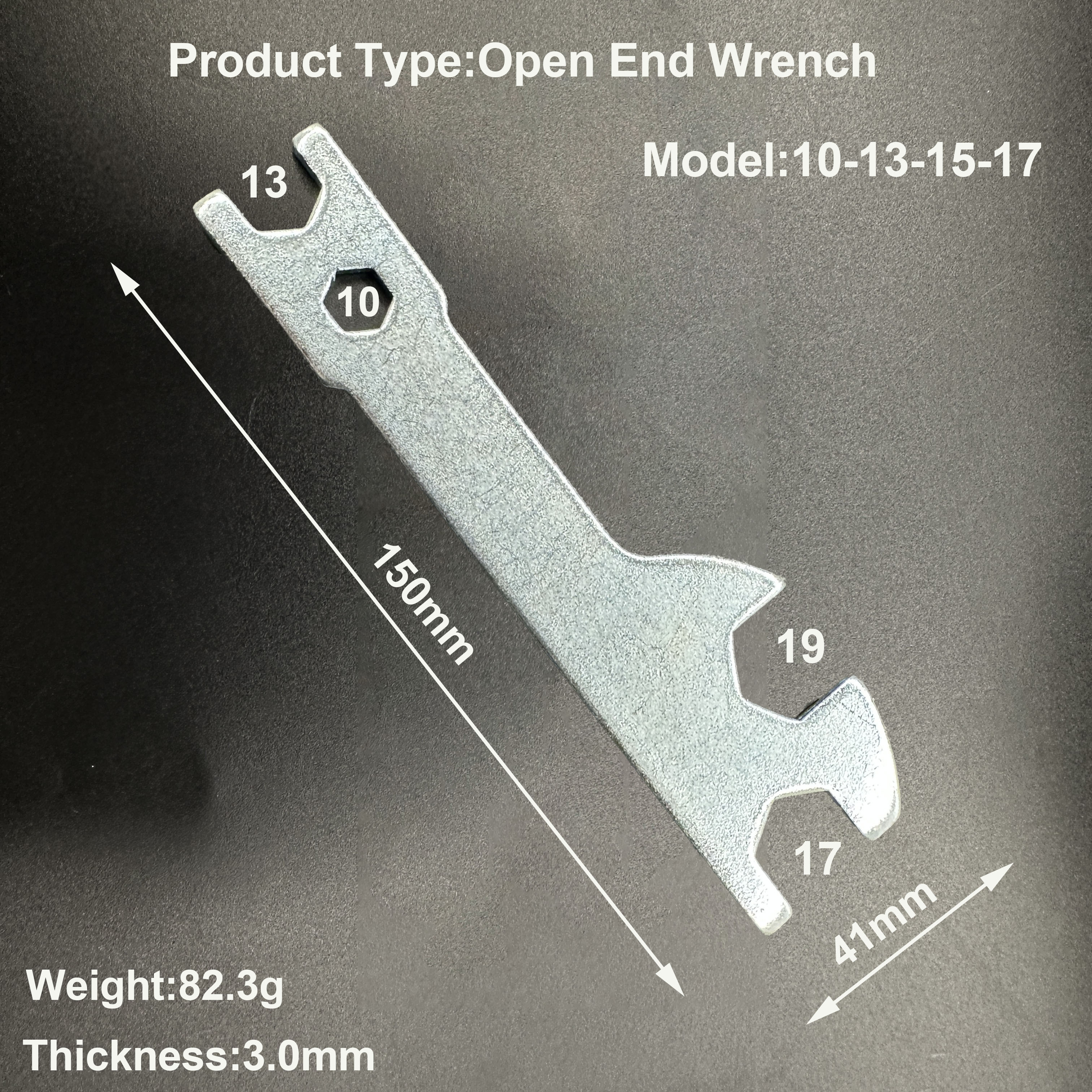 Zinc plated Mini Stamped Hex Single Open End Wrench Spanner zinc plated hex Allen Key Wrench