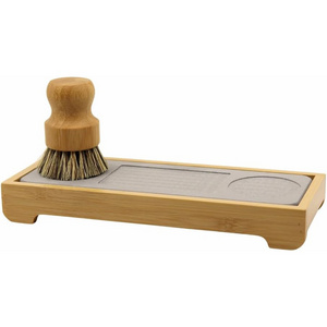 Instant Dry Sink Caddy Organizers, Kitchen Sponge Soap Holder Dispenser, Palm And Sisal Brush Included