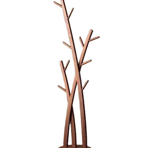 Wooden Coat Rack Free Standing -  Coat Tree/ 9 Hooks - Coats, Purses, Hats - Adjustable Sizes, Easy Assembly -walnut