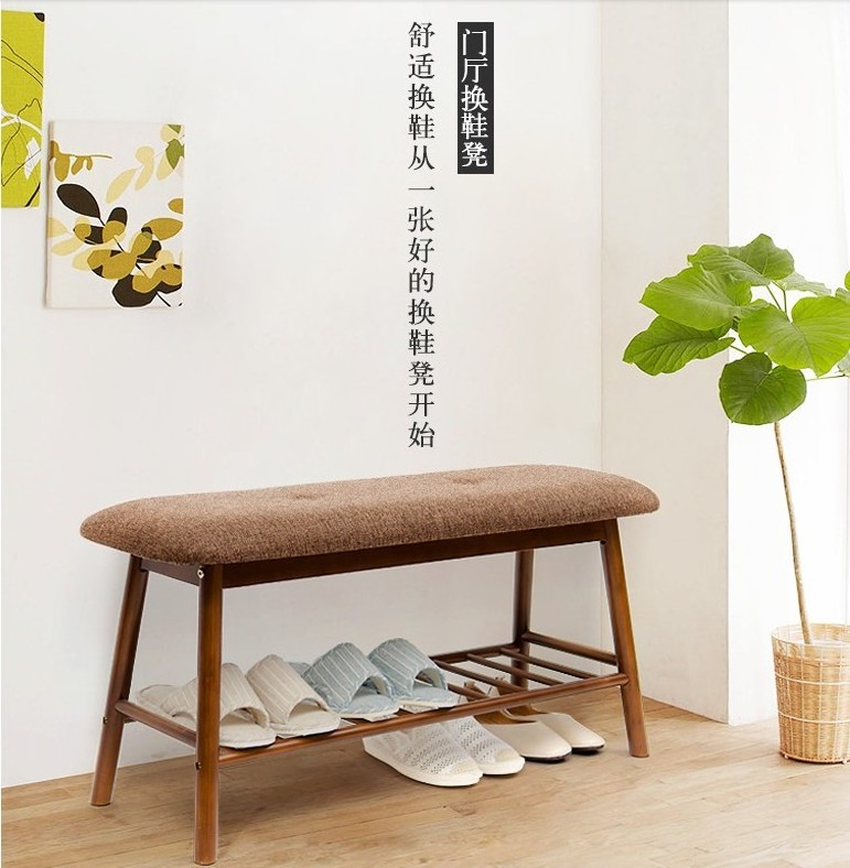 Bamboo Shoe Rack Plant Rack Foot Stool Cabinet Storage Shelf Organizer Bench for Bedroom Living Room Hallway Front Door Entryway