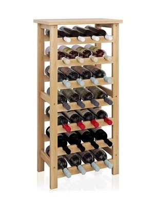 Living room bamboo wood wine rack cabinet display rack holder bar restaurant bamboo shelf