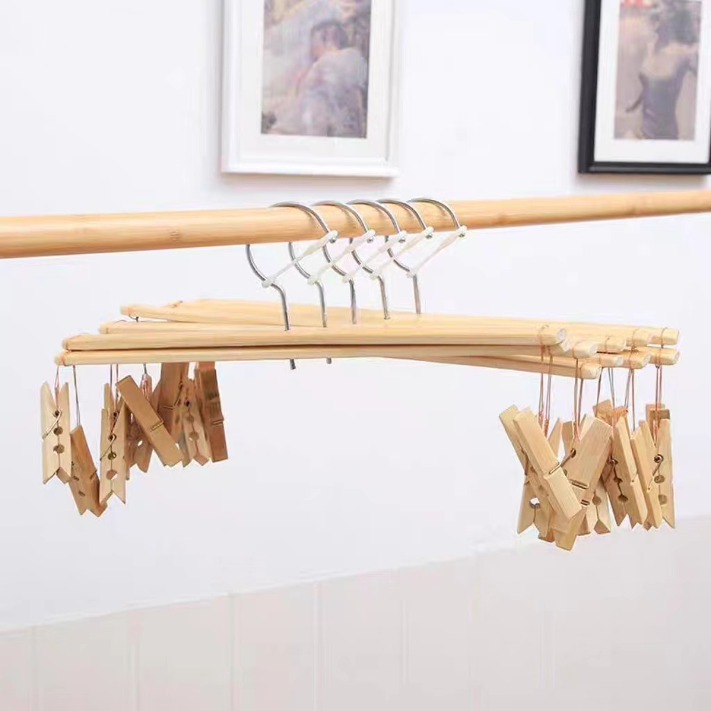 Cross hanging trousers artifact multifunctional trousers Clothes  hanger with clip household windproof for Clothes, Jacket