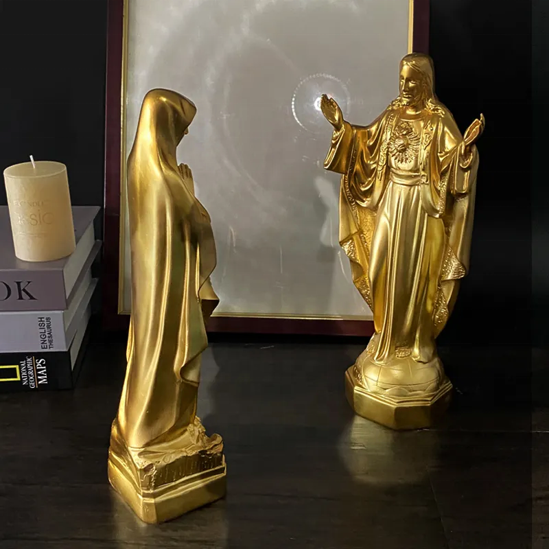 XYC001 OEM Mexico bibles christian virgin mary religious figurine statue items wholesale church home decoration resin crafts