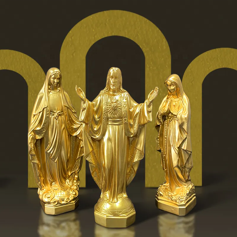 XYC001 OEM Mexico bibles christian virgin mary religious figurine statue items wholesale church home decoration resin crafts