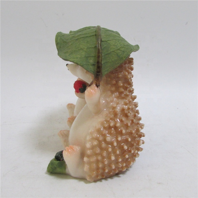 Z08922A cute resin crafts miniature accessories micro landscape Ornament animal Hedgehog Figurines terrarium statue