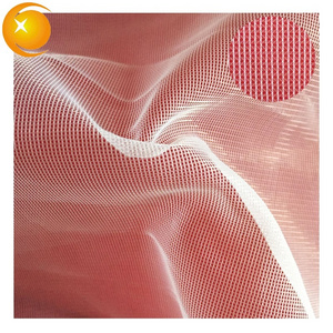 100% Polyester Square White Embroidered Net Tulle Mesh Fabric for Embroidery Dress Garment Manufacturer