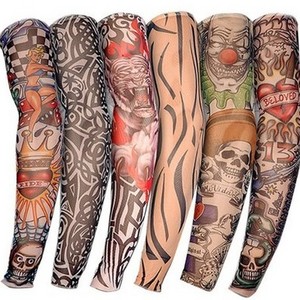 Sublimation Cooling Tatoo Sleeve Arm Sleeve Uv Protection Cycling Arm Compression Sleeve for Men Custom Logo Unisex for Adults