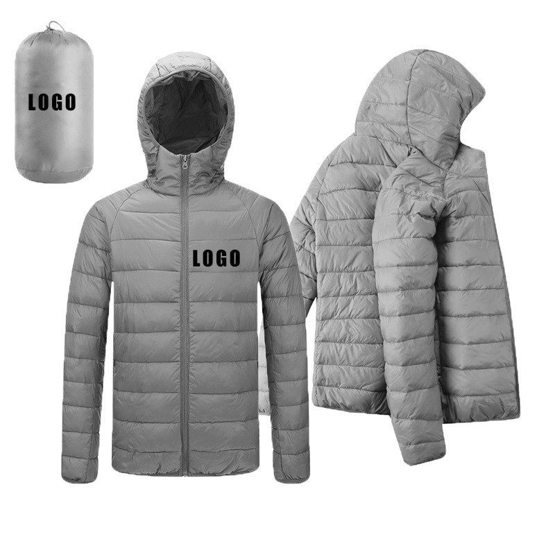 High Quality Lightweight Winter Men Clothes Hooded Duck Down Puffer Jacket For Winter Cotton Fabric