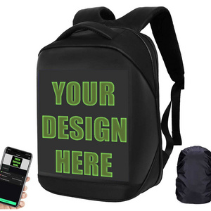 Mobile Digital Signage Billboard Led Display Backpack Motorcycle Light Up Led Advertising Screen Digital Backpack