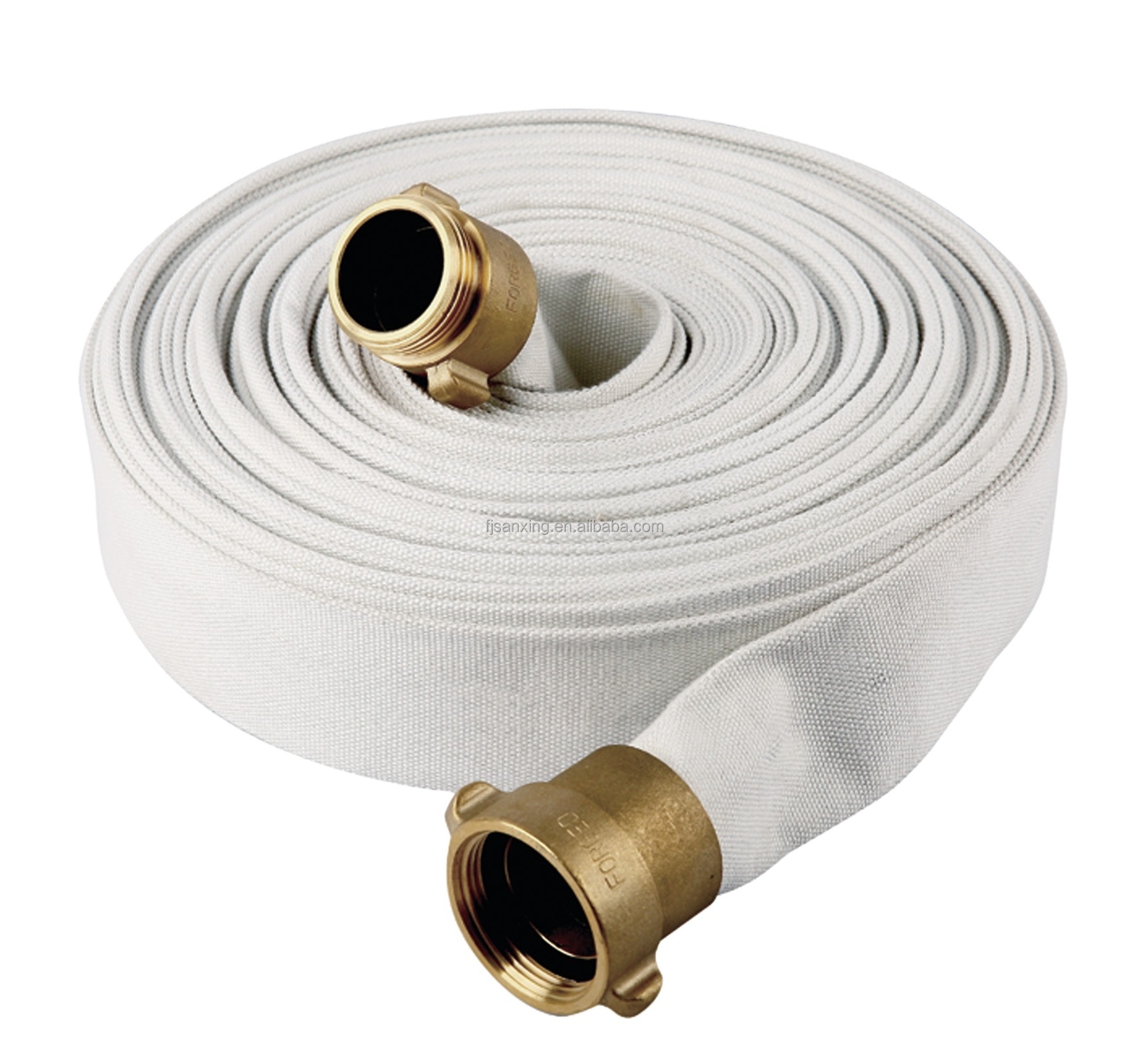 Sanxing Manufactured High-Pressure Fire Fighting Equipment 6bar to 40bar PVC Rubber Canvas Hose Pipe 1inch 16 inches Fire Hose