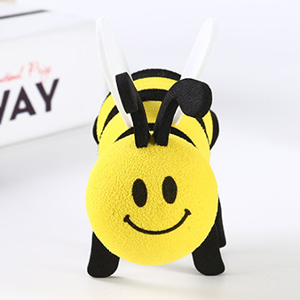 Cute Car Antenna Toppers Lovely Smiley Honey Bumblebee Antenna Balls Aerial Topper Car Exterior Vehicle Roof Decor