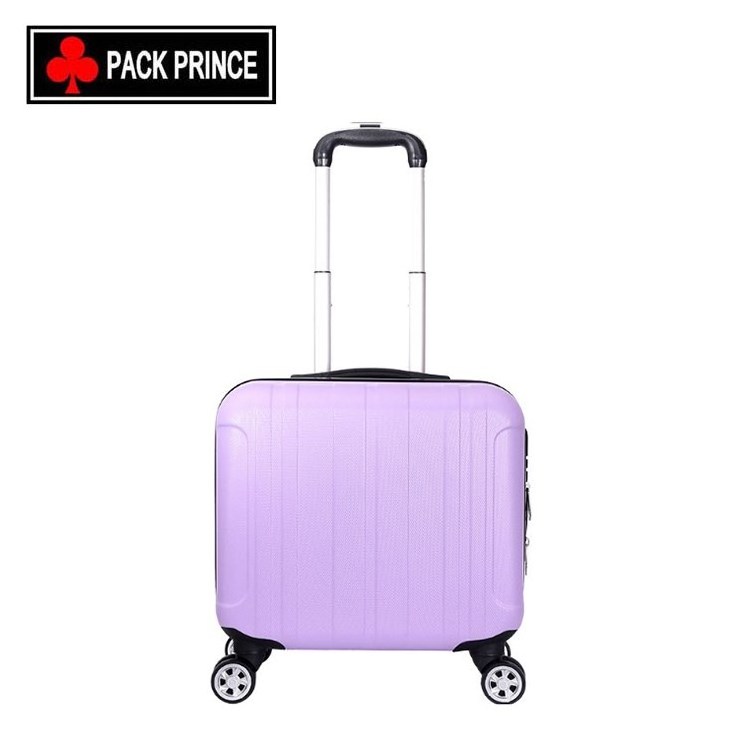 Small Size Carry On Macaron Purple Lady Suitcase