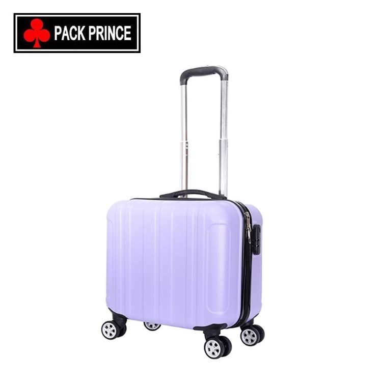 Small Size Carry On Macaron Purple Lady Suitcase