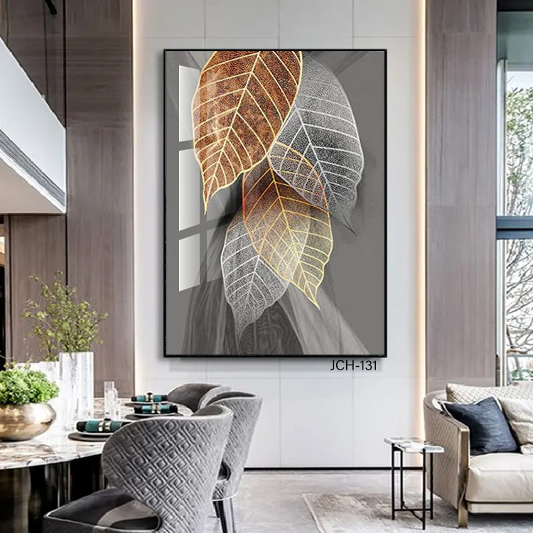 Modern Canvas Wall Art For Living Room Family Wall Decorations Wall Decor Black Paintings Abstract Leaves Painting