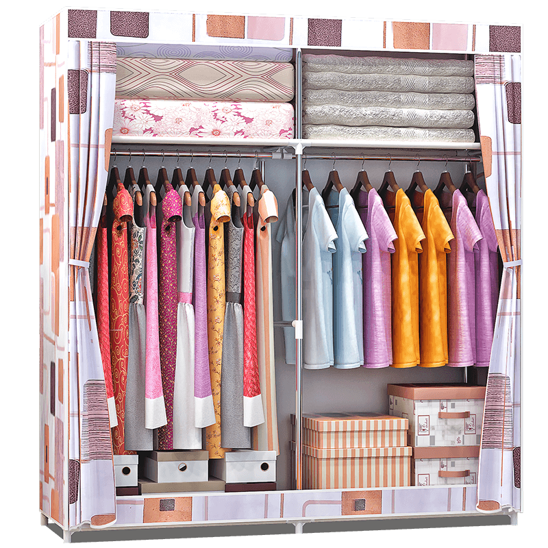 Factory Best wardrobe Best For children support customized huge size size non-woven fabric wardrobe with cover