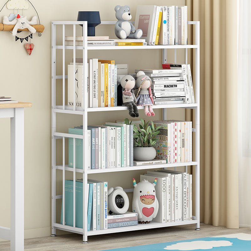 Wholesales Metal Storage Rack Living Room Bedroom Display Bookshelf Bookcase For Kids