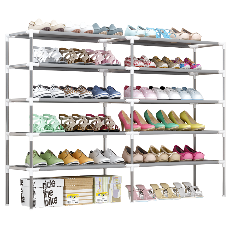 Living room furniture shoes rack  Folding Simple Fabric Shoe Rack Storage Organizer Non Woven Cloth multilayer boot shelf