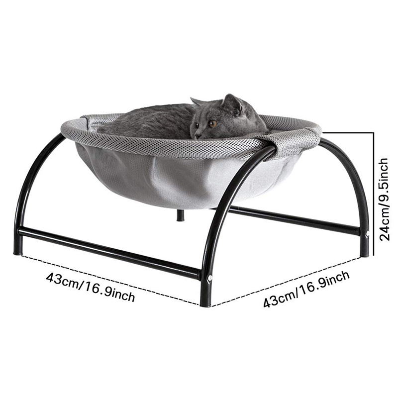 Custom free standing round breathable pet bed cat hammock cat nest pet bed dog cat