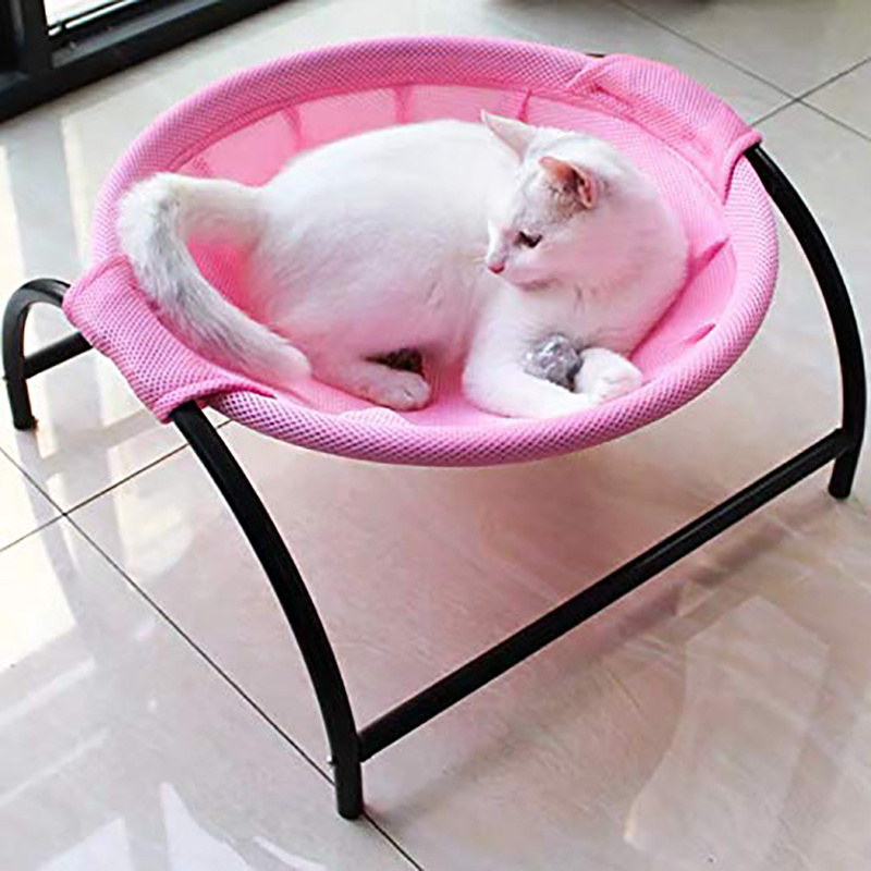 Custom free standing round breathable pet bed cat hammock cat nest pet bed dog cat