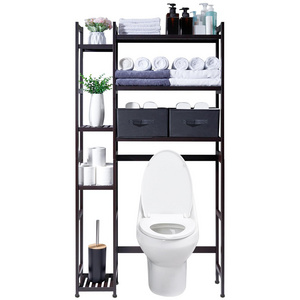 Bathroom Restroom Laundry Bathroom Organizer  Space Saver Storage Rack Over The Toilet Storage