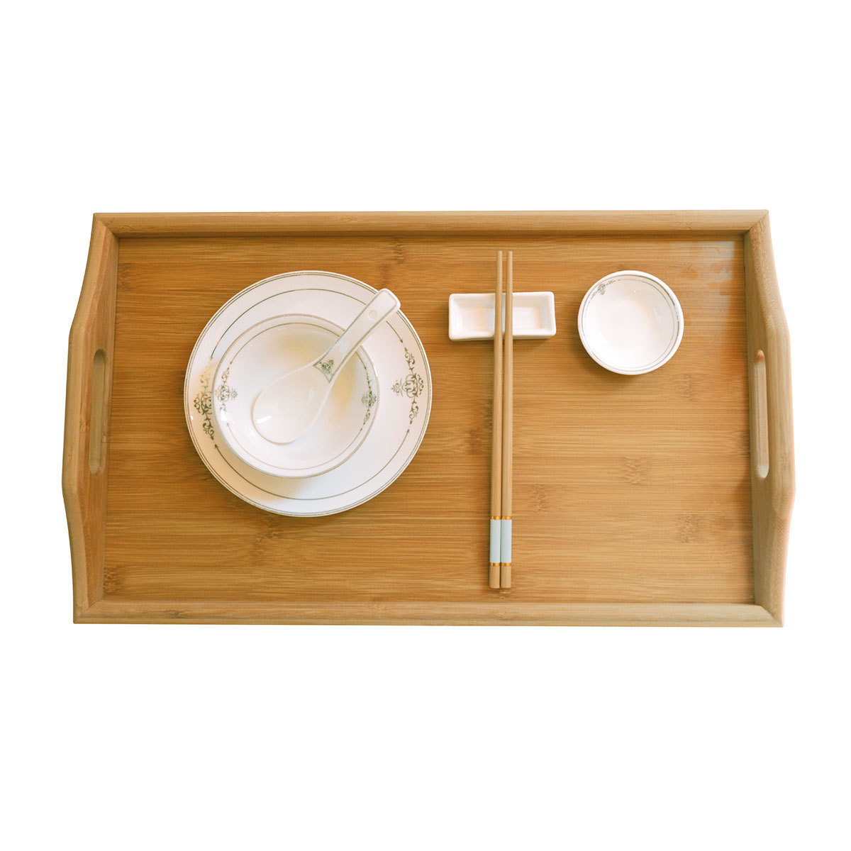 Customized Logo Folding Bamboo Wooden Bed Computer Table Tray Breakfast Serving Table Lap Tray