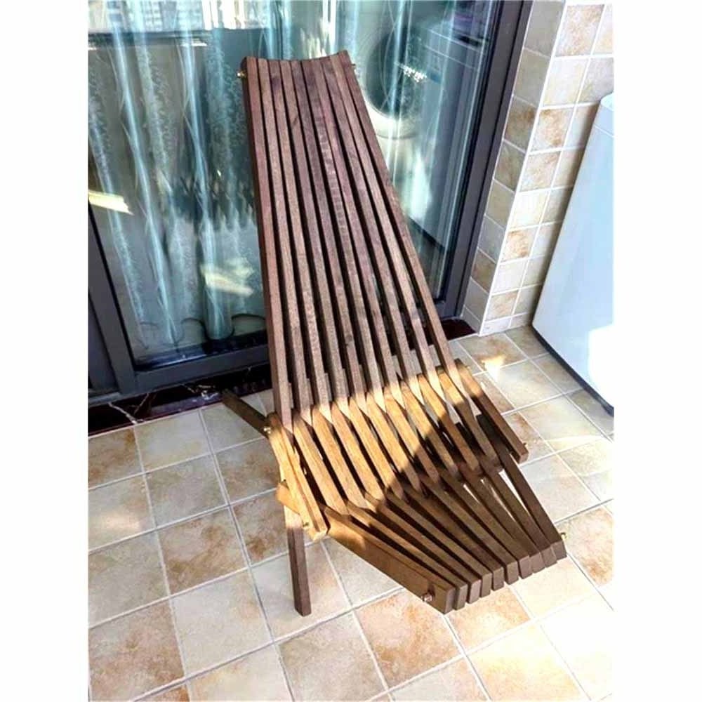 Classic Natural Wood Folding Chair Tamarack Folding Wooden Outdoor Chair & Clever Made Tamarack Chair for Garden Patio Beach