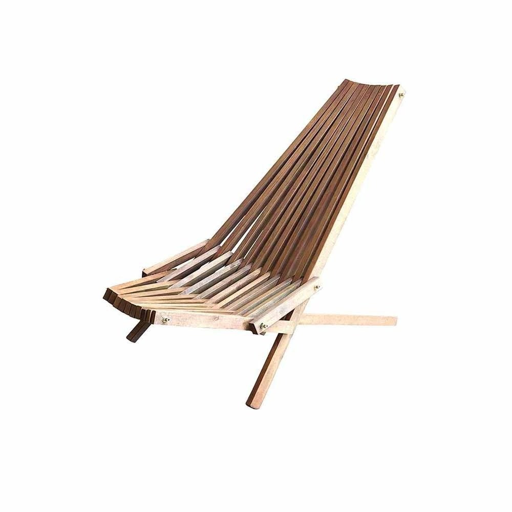 Classic Natural Wood Folding Chair Tamarack Folding Wooden Outdoor Chair & Clever Made Tamarack Chair for Garden Patio Beach