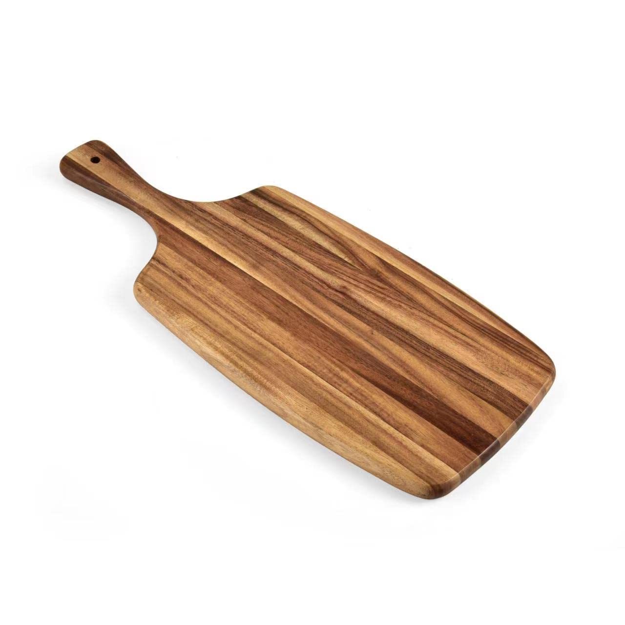 Bamboo Cheese Cutting Board Set with Cutlery Including 4 Stainless Steel Knife