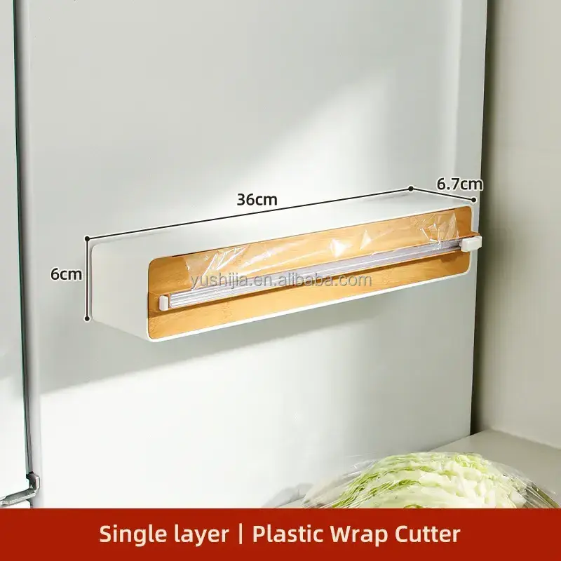 modern design magnetic wall mount Cling Wrap Dispenser Cutter Food Wrap for Dispense Wrap,shrink Foil and Plastic