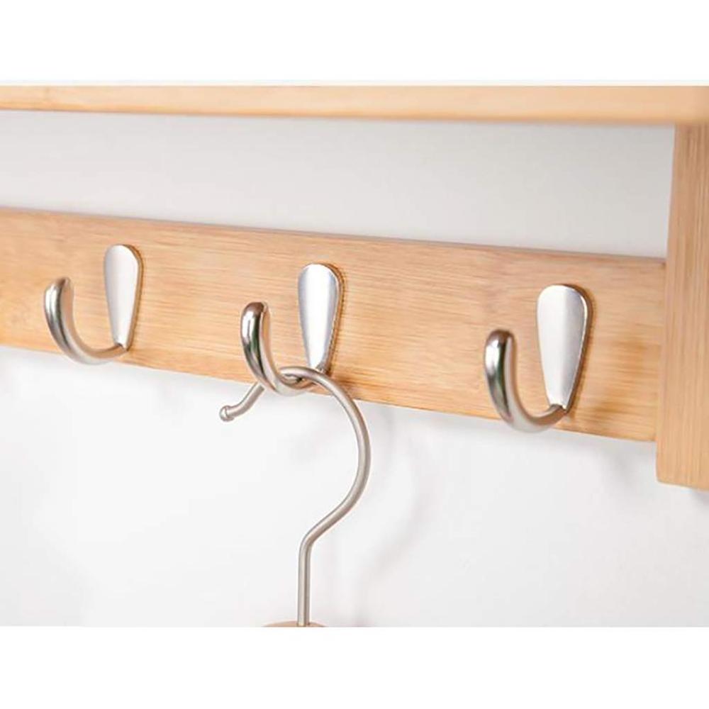 Coat Hook Coat Rack Wall Hanging Coat Rack Wall clothes hanger hooks Living Room Solid Wood Bamboo Hanging