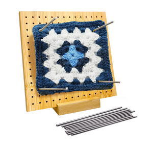 Blocking Board for Crocheting,Knit Blockers Stand Pins & Tray Blocking Mats for Knitting with 20 Stainless Steel Rod pins